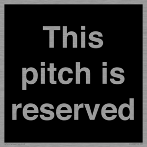 This pitch is reserved